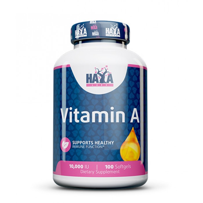 HAYA LABS Vitamin A 10,000 IU / 100 Softgels